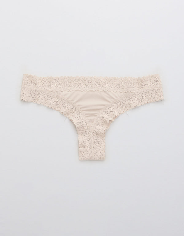 Tanga con encaje de mujer Aerie - Generico