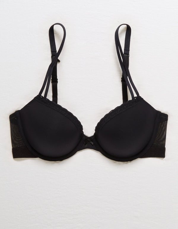 Bra Aerie de mediana cobertura con forro interno - Negro
