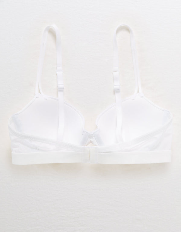 Bra Aerie de mediana cobertura con forro interno - Blanco