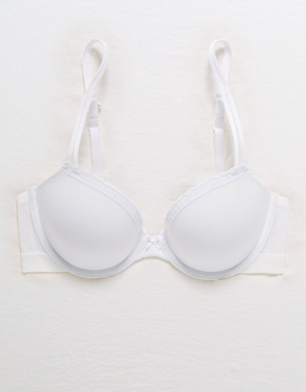 Bra Aerie de mediana cobertura con forro interno - Blanco