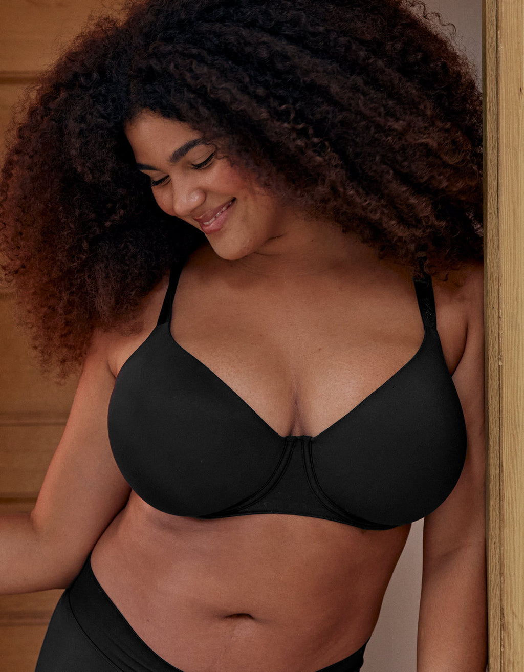 SMOOTHEZ Bra con Cobertura Total Lightly Lined Aerie - Negro 0794_8219_073_l1
