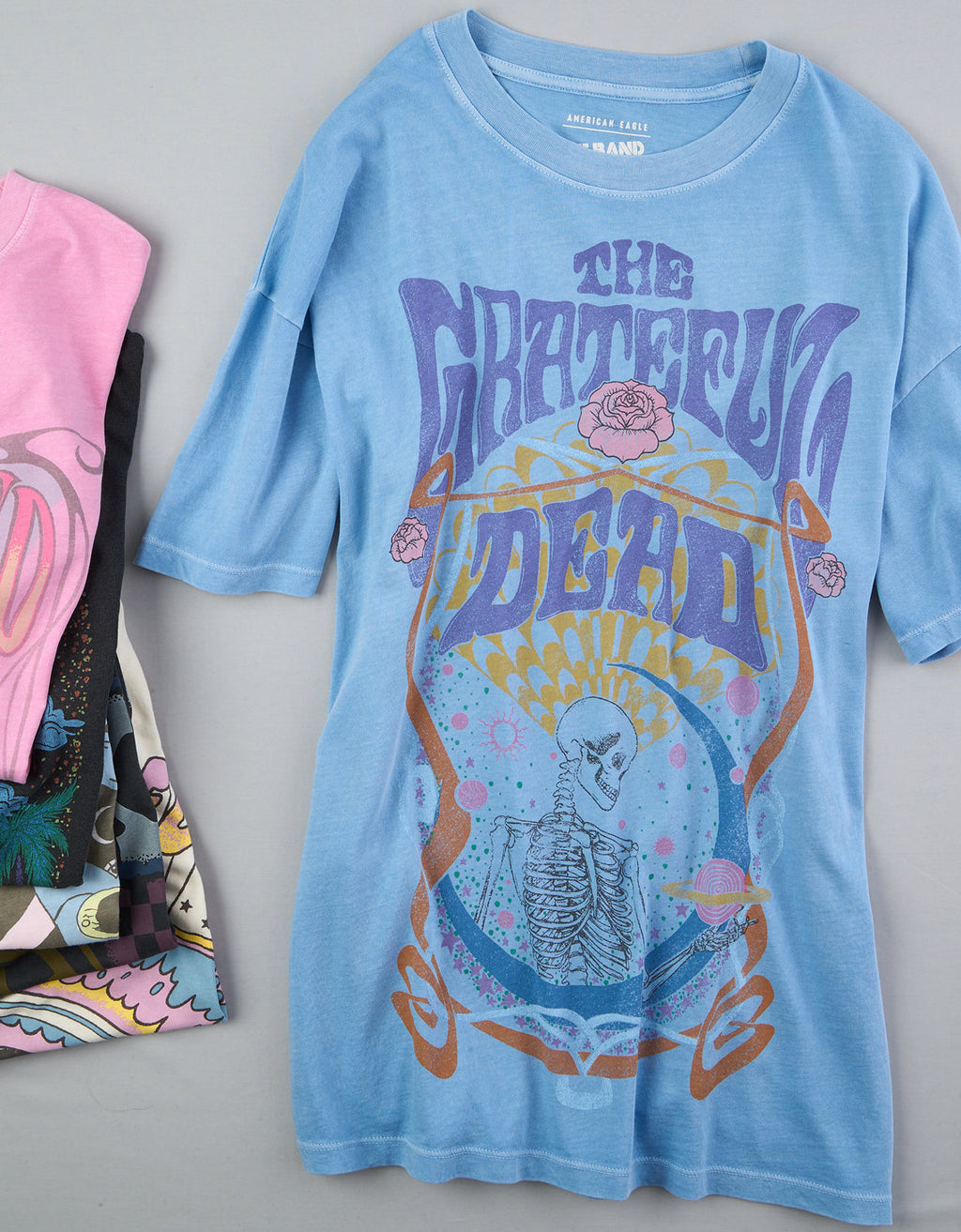 Camiseta Ae oversize gráfica Grateful Dead - Azul 1095_8929_400_l1