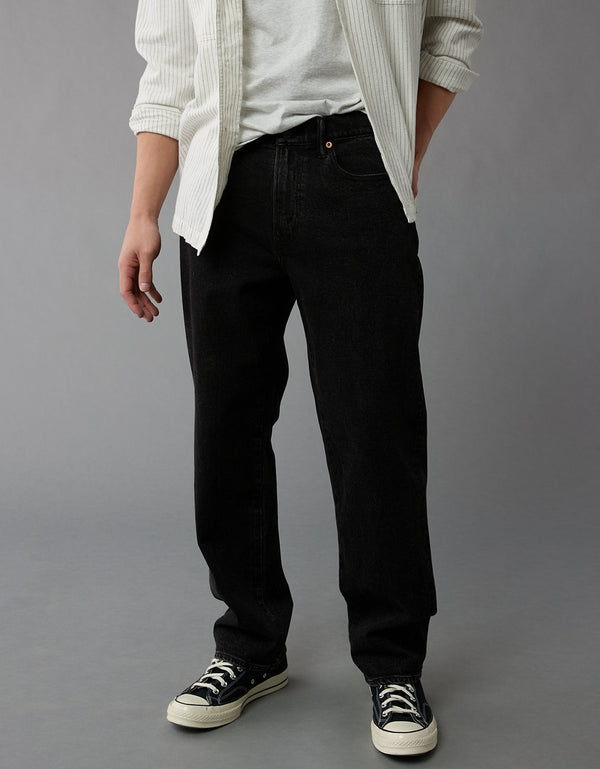 Jean loose holgado de hombre AE - Negro