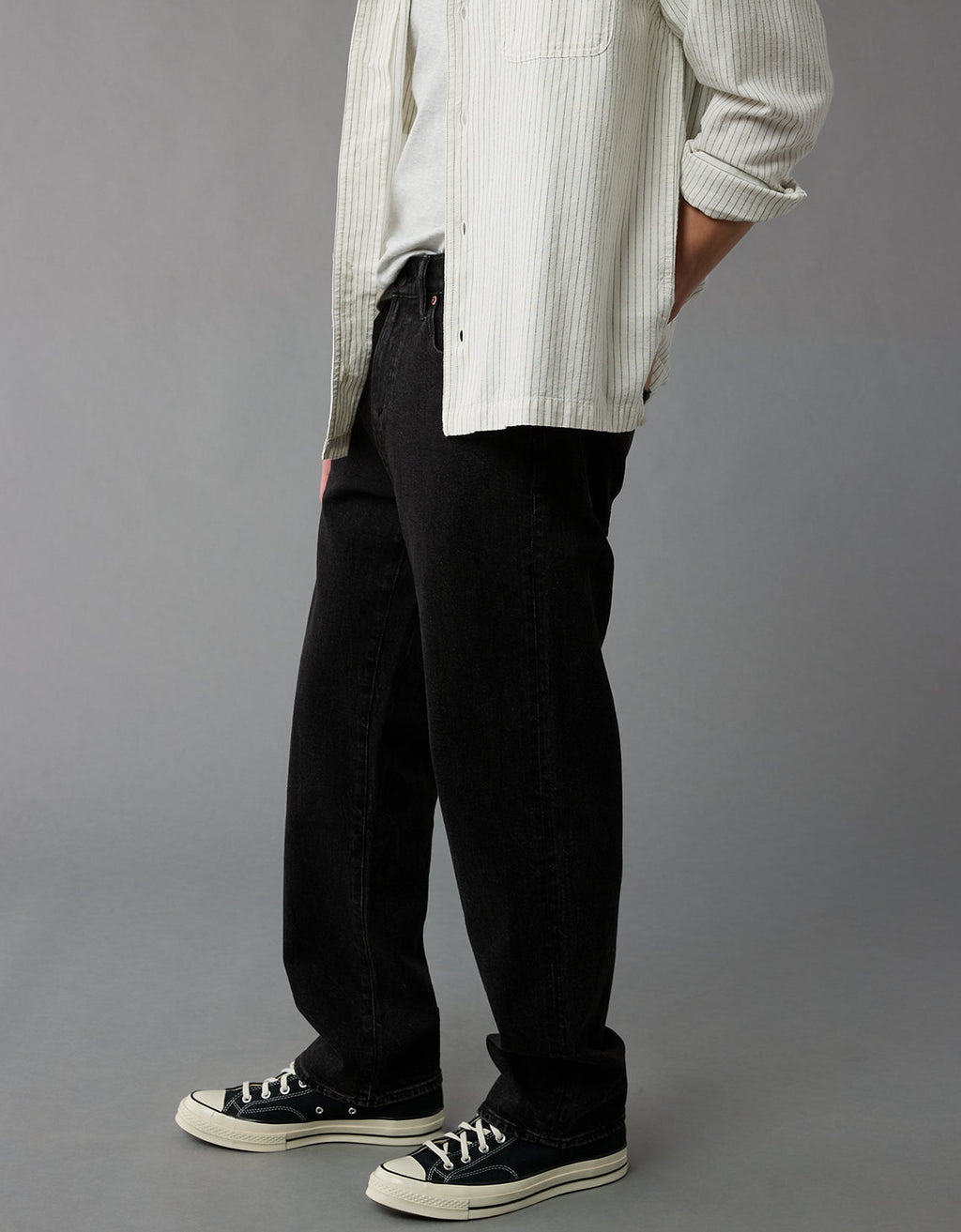 Jean loose holgado de hombre AE - Negro 1114_6827_167_os