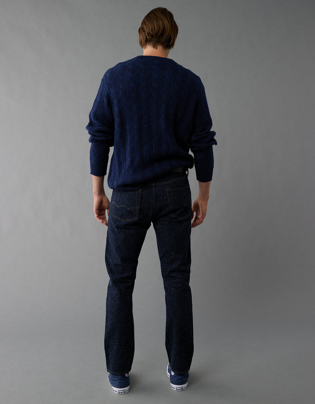 Suéter cuello redondo Manga Larga Hombre AE - Azul 1142_1900_405_ob