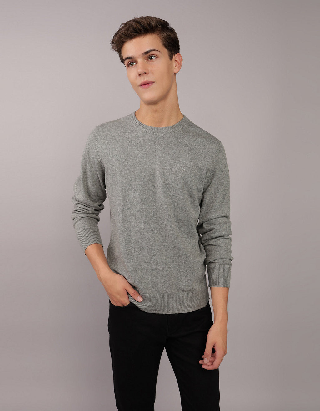 Buzo cuello redondo Manga Larga Hombre AE - Gris 1142_1931_012_of