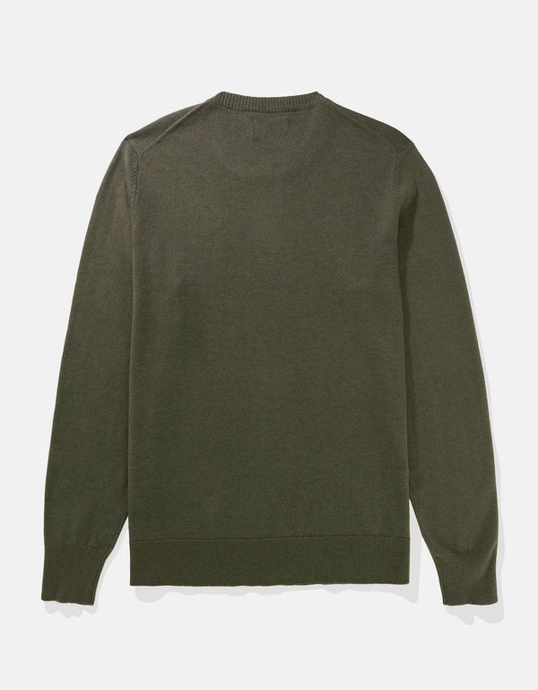 Buzo cuello redondo Manga Larga Hombre AE - Verde