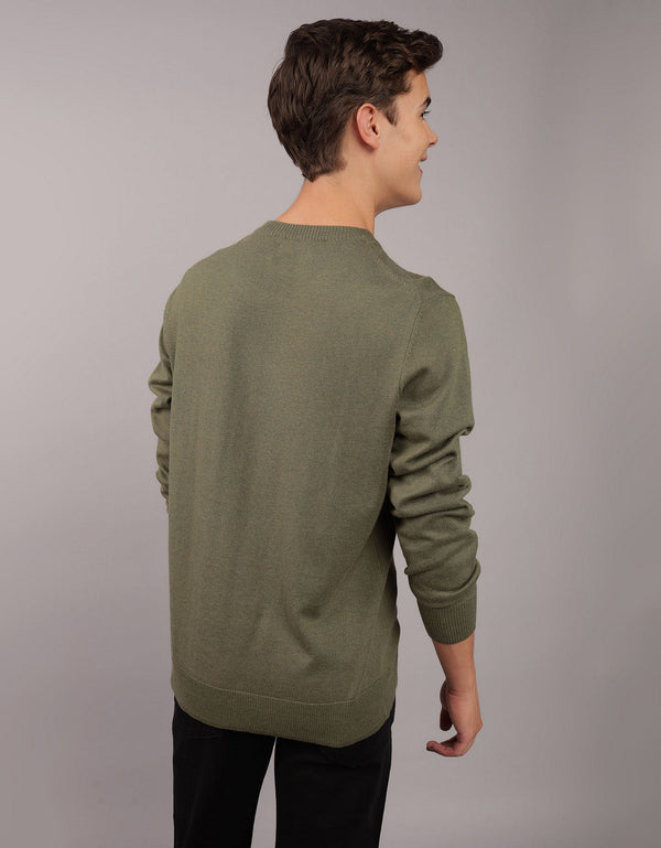 Buzo cuello redondo Manga Larga Hombre AE - Verde