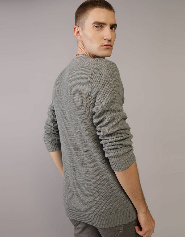 Suéter cuello redondo Ae - Gris