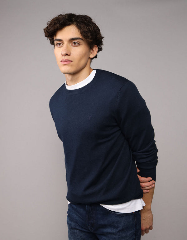 Suéter cuello redondo Ae - Azul