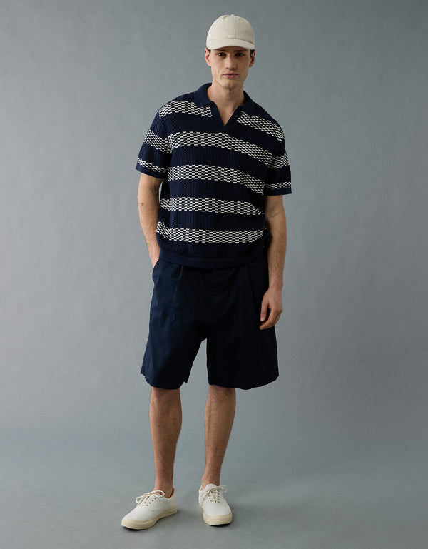 AE Camisa Polo Tejida - Azul