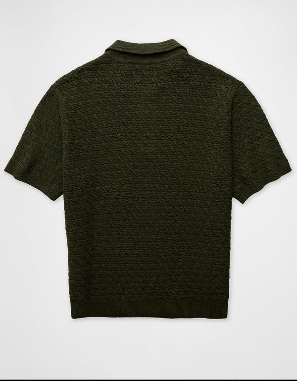 Suéter Polo Pique Ae - Verde