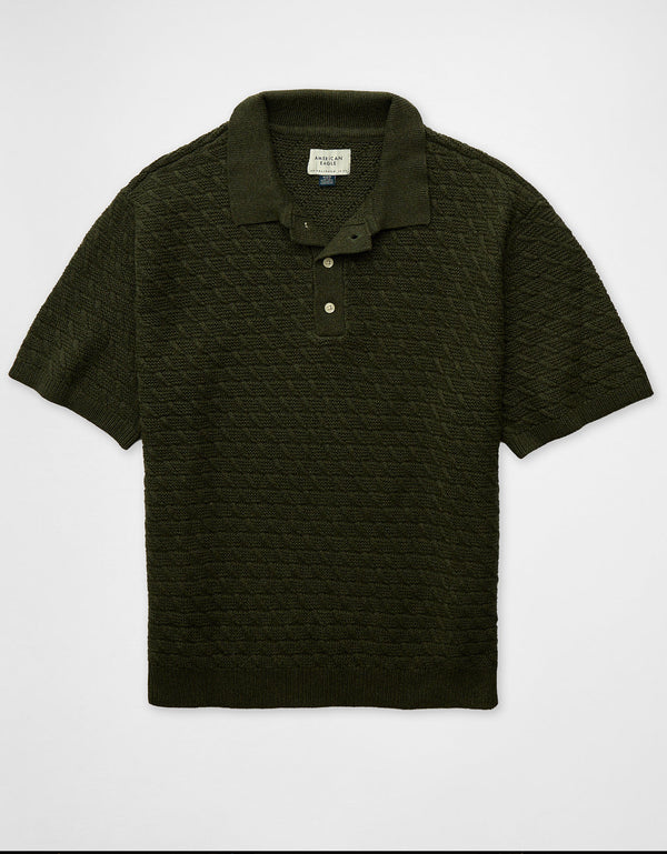 Suéter Polo Pique Ae - Verde