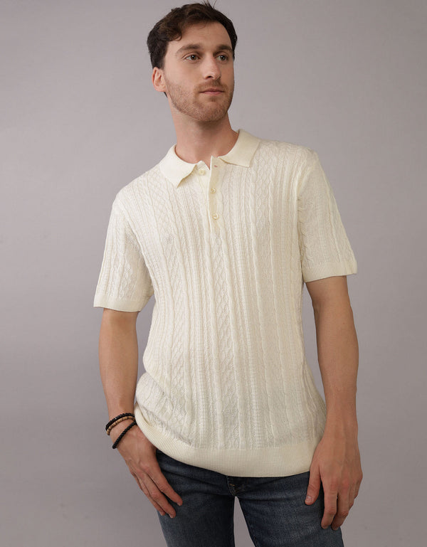 Camiseta Tipo Polo Manga Corta Hombre AE - Generico