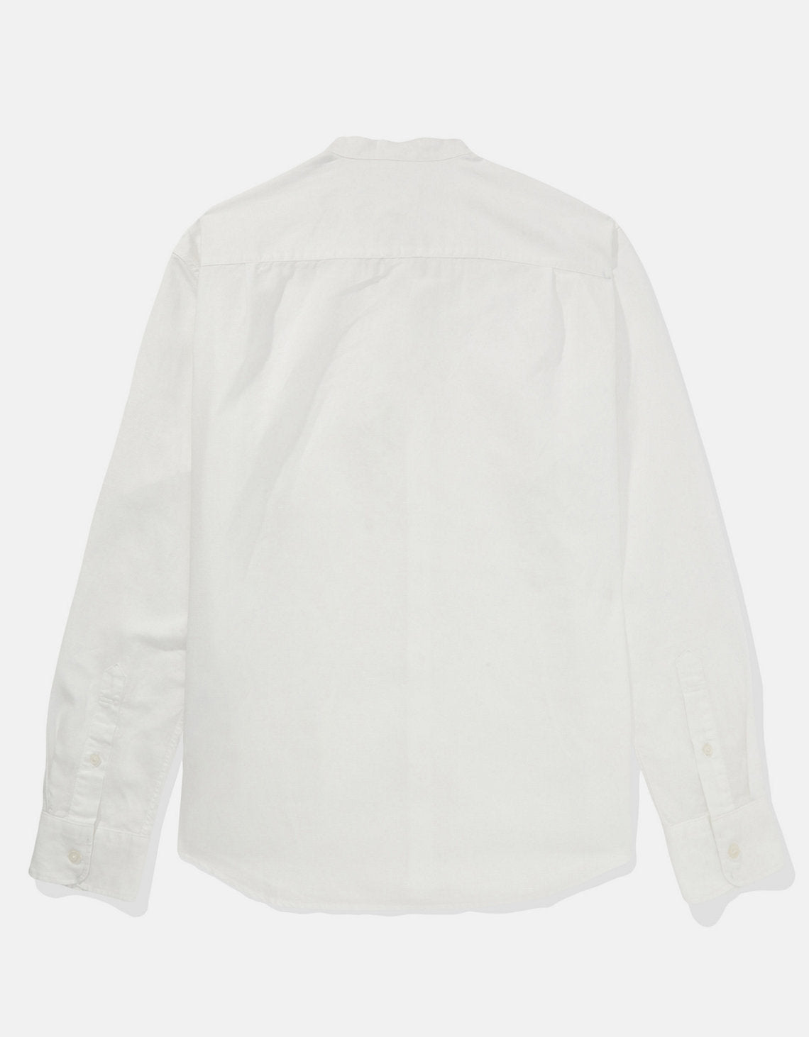 Camisa AE abotonada de lino con cuello - Blanco 1152_2369_101_b