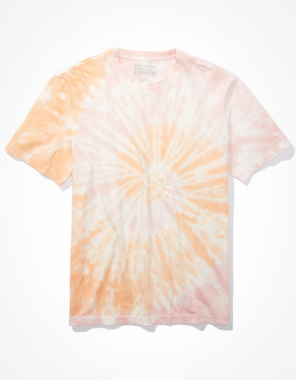 Camiseta Ae Súper suave, Tie-dye - Naranja