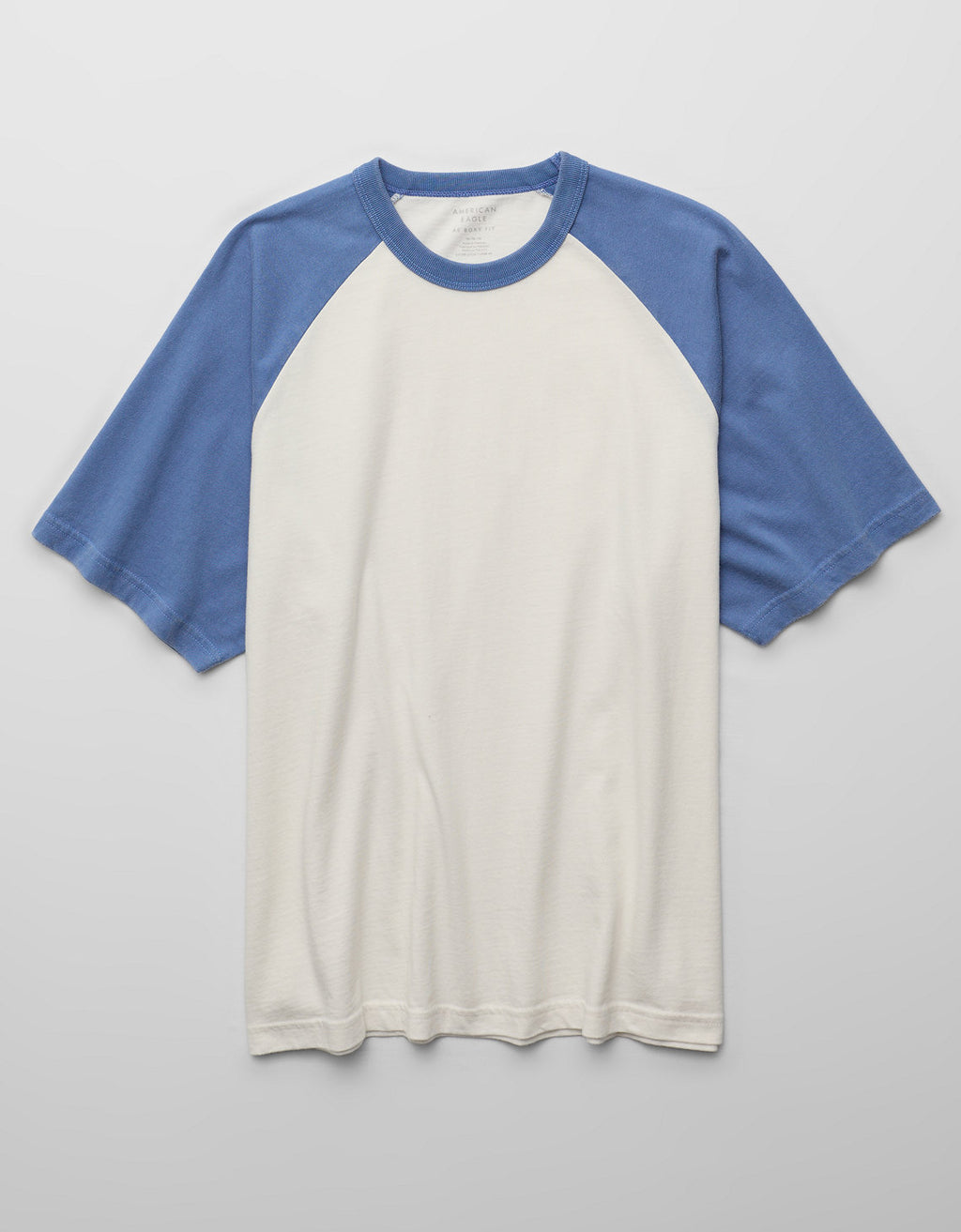 Camiseta de peso pesado relajada con mangas raglán - Blanco 1162_5311_101_f