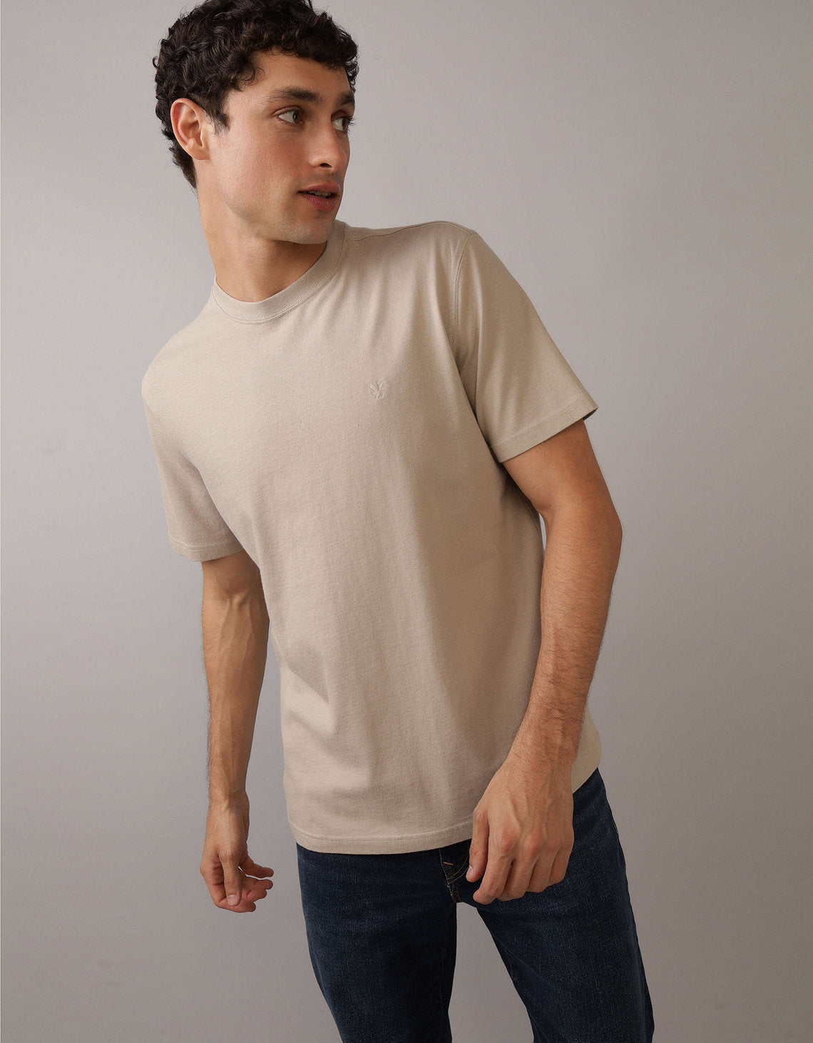 Camiseta Oversized Ae - Beige 1164_1539_256_of