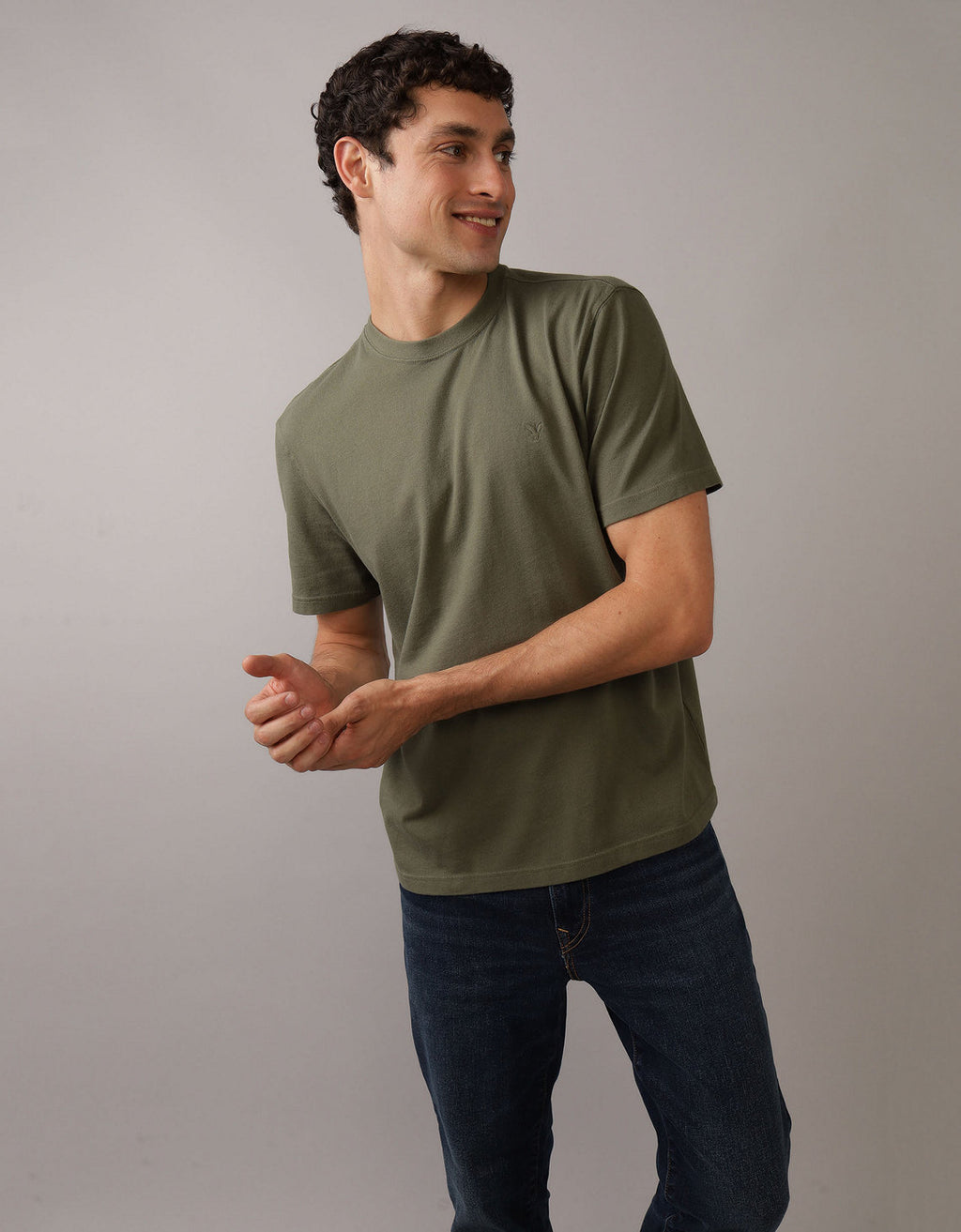 Camiseta Oversized Ae - Verde 1164_1539_315_of