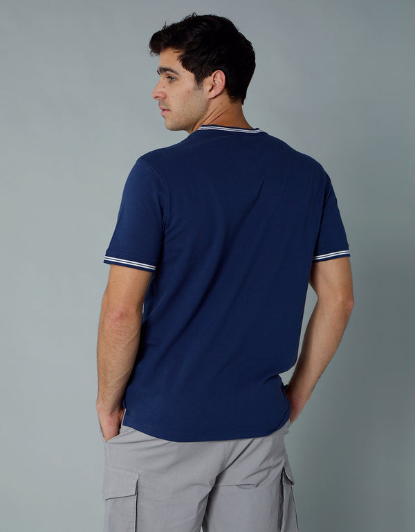 Camiseta Piqué Flex de Ae - Azul