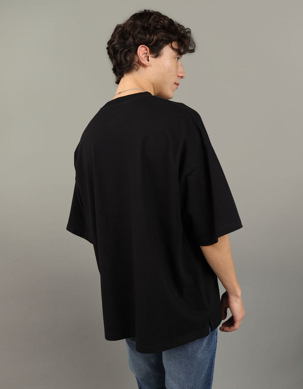 Camiseta de cuello redondo Ae - Negro