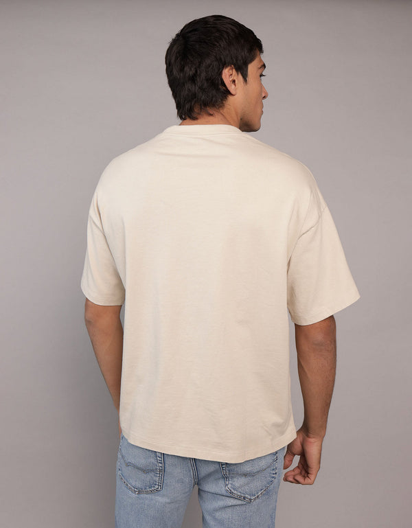 Camiseta de cuello redondo Ae - Beige