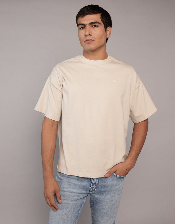 Camiseta de cuello redondo Ae - Beige
