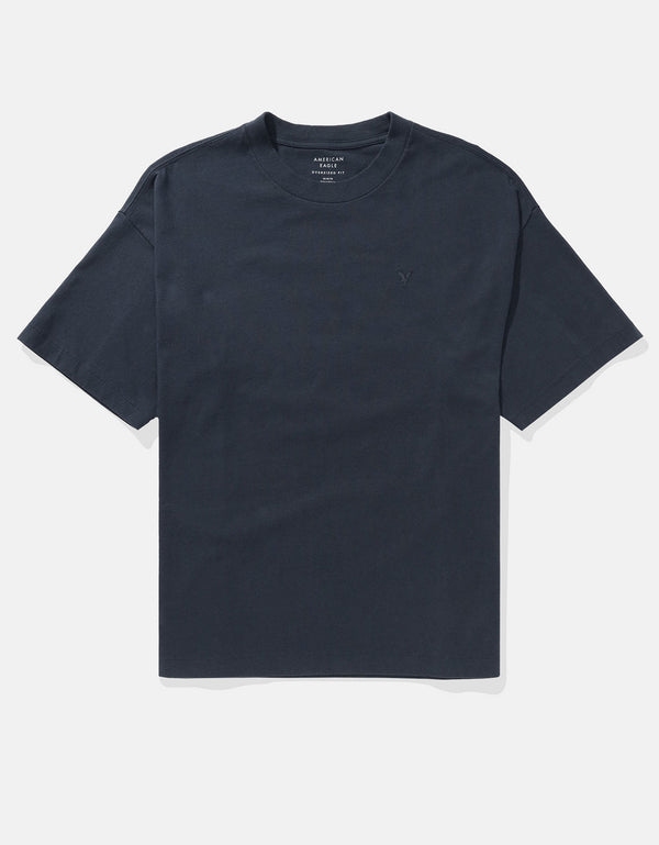 Camiseta de cuello redondo Ae - Negro