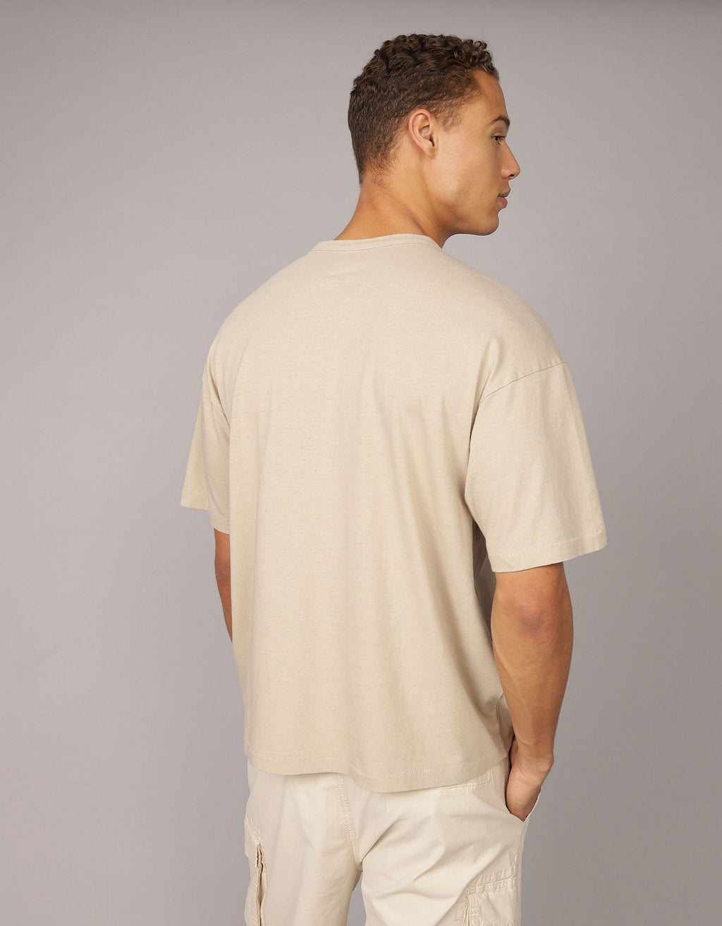 Camiseta de mezcla de lino Ae Boxy - Generico 1164_4217_256_ob