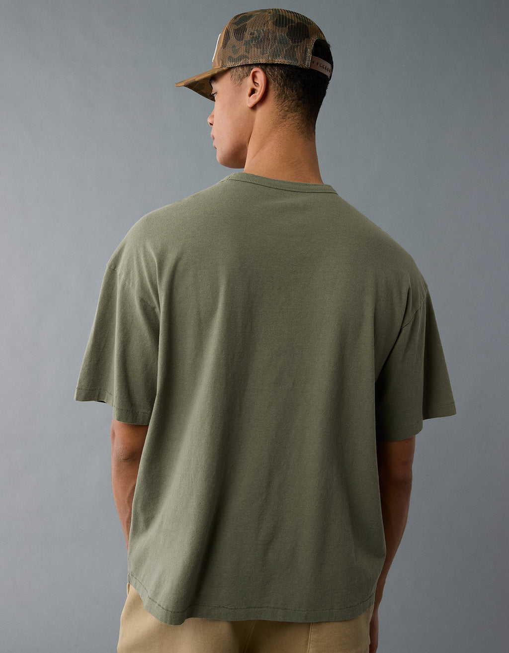 Camiseta de mezcla de lino Ae Boxy - Generico 1164_4217_309_ob