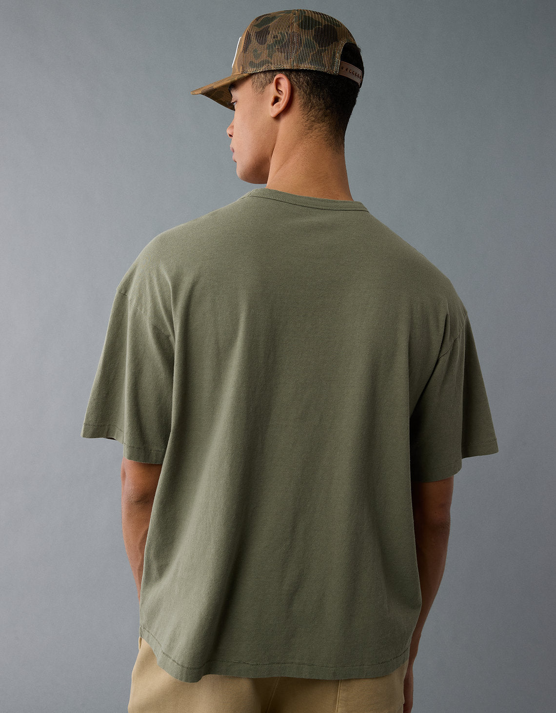Camiseta de mezcla de lino Ae Boxy - Generico 1164_4217_309_ob