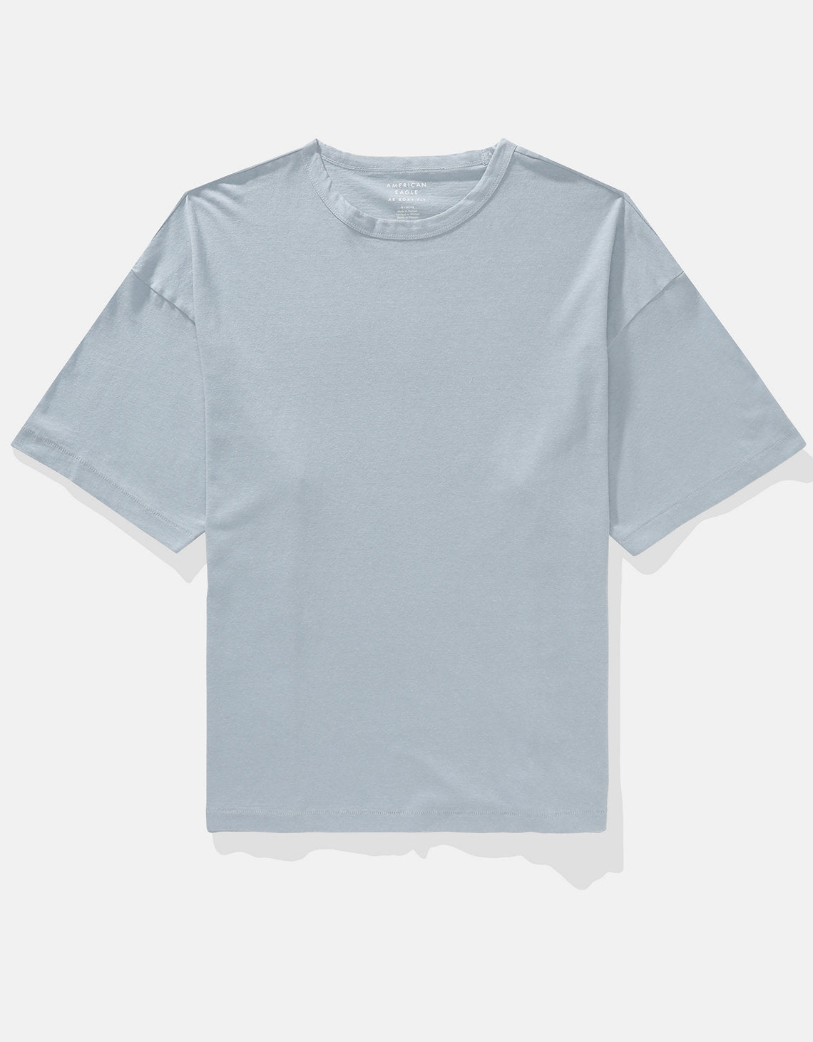 Camiseta de mezcla de lino Ae Boxy - Azul 1164_4217_400_f