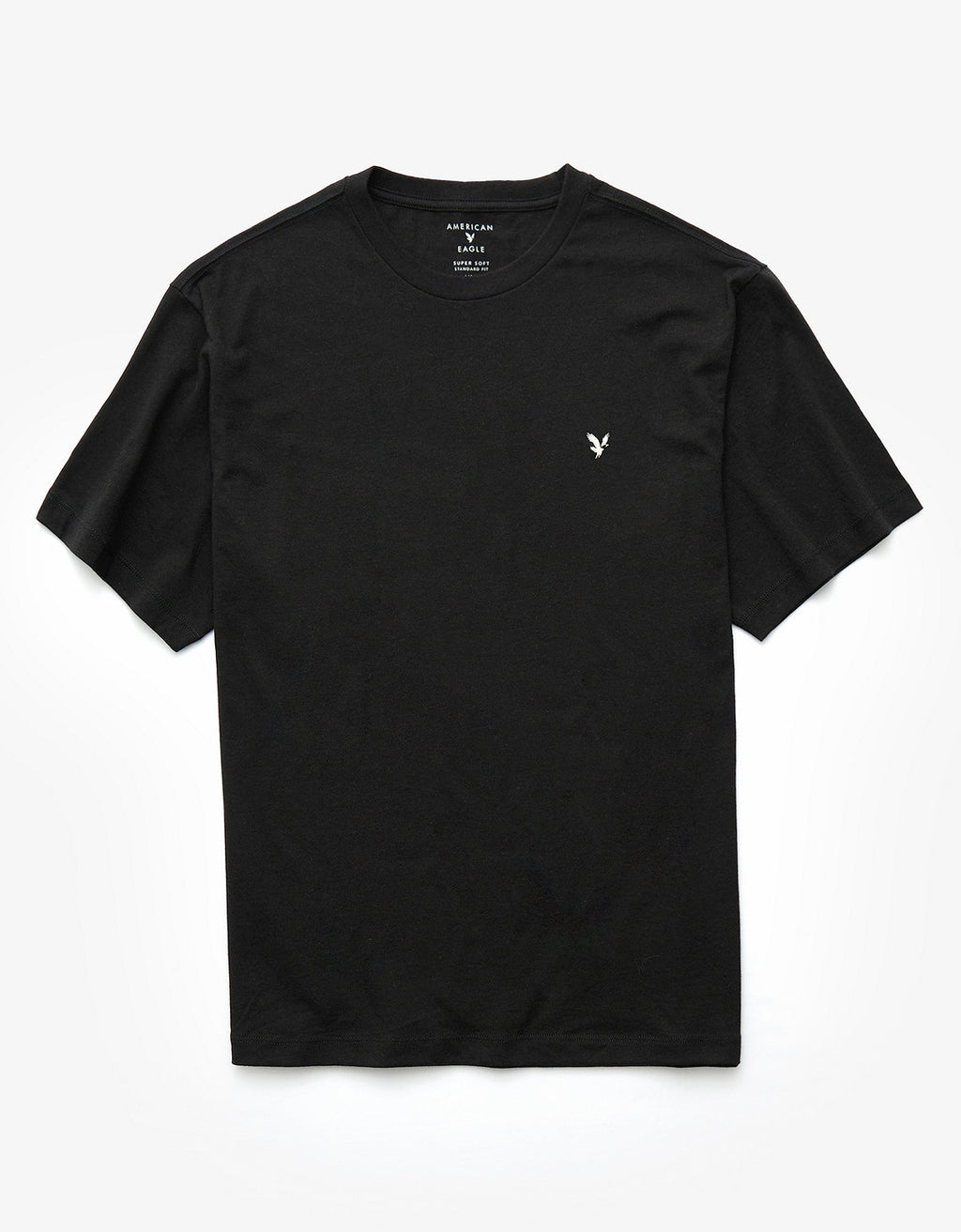 Camiseta manga corta básica de hombre AE - Negro 1164_4339_001_f