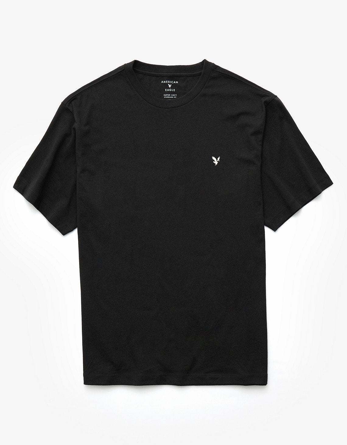 Camiseta manga corta básica de hombre AE - Negro 1164_4339_001_f
