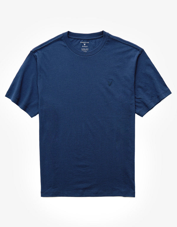 Camiseta manga corta básica de hombre AE - Naval