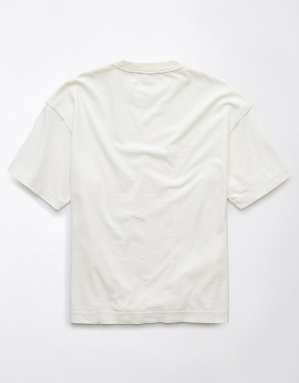 Camiseta de punto afelpado Ae Boxy - Blanco 1164_4436_100_b