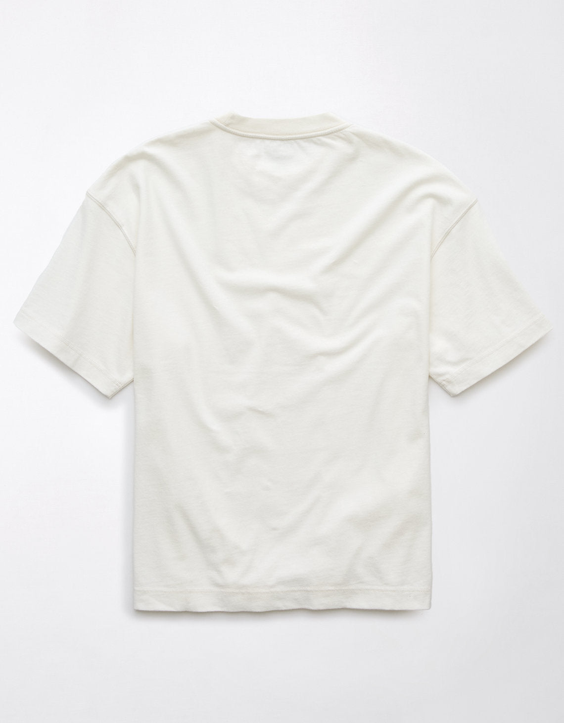 Camiseta de punto afelpado Ae Boxy - Blanco 1164_4436_100_b