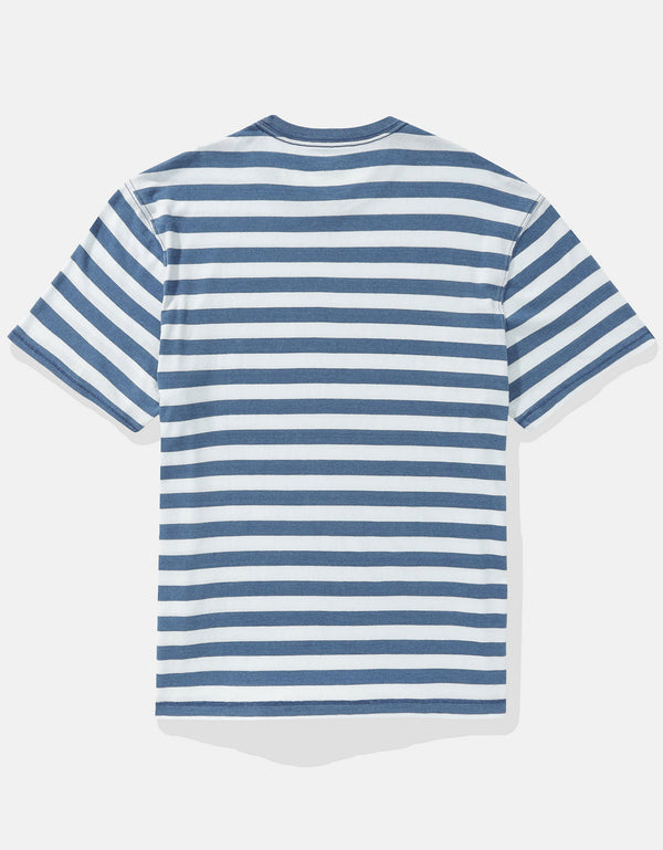 Camiseta a rayas - Azul