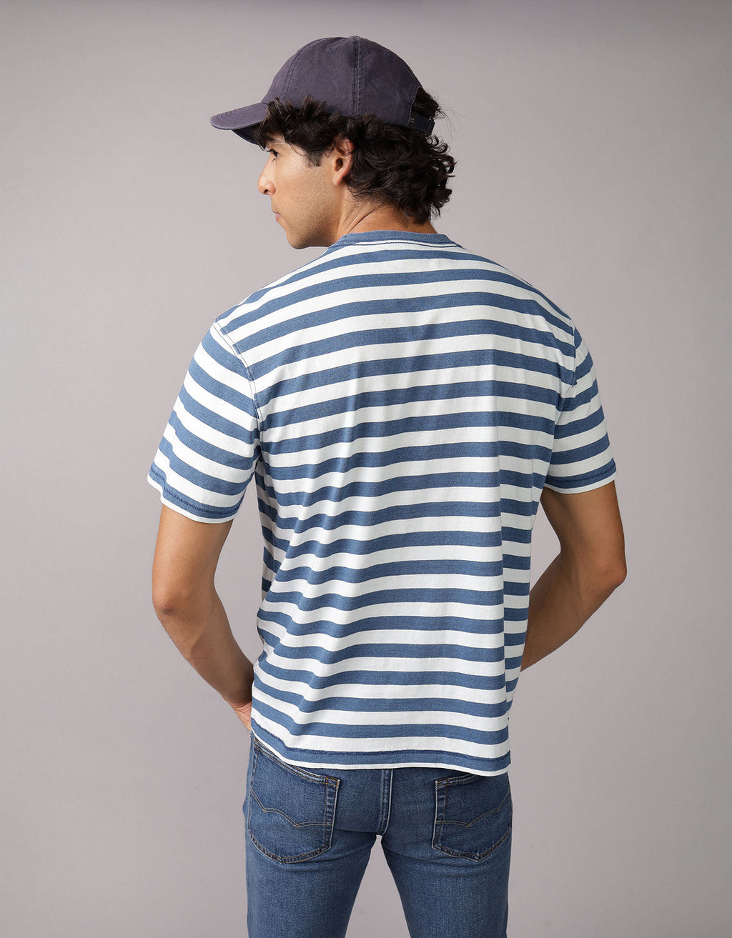 Camiseta a rayas - Azul 1164_4738_400_ob