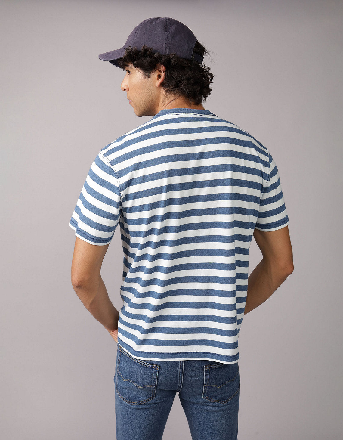 Camiseta a rayas - Azul 1164_4738_400_ob