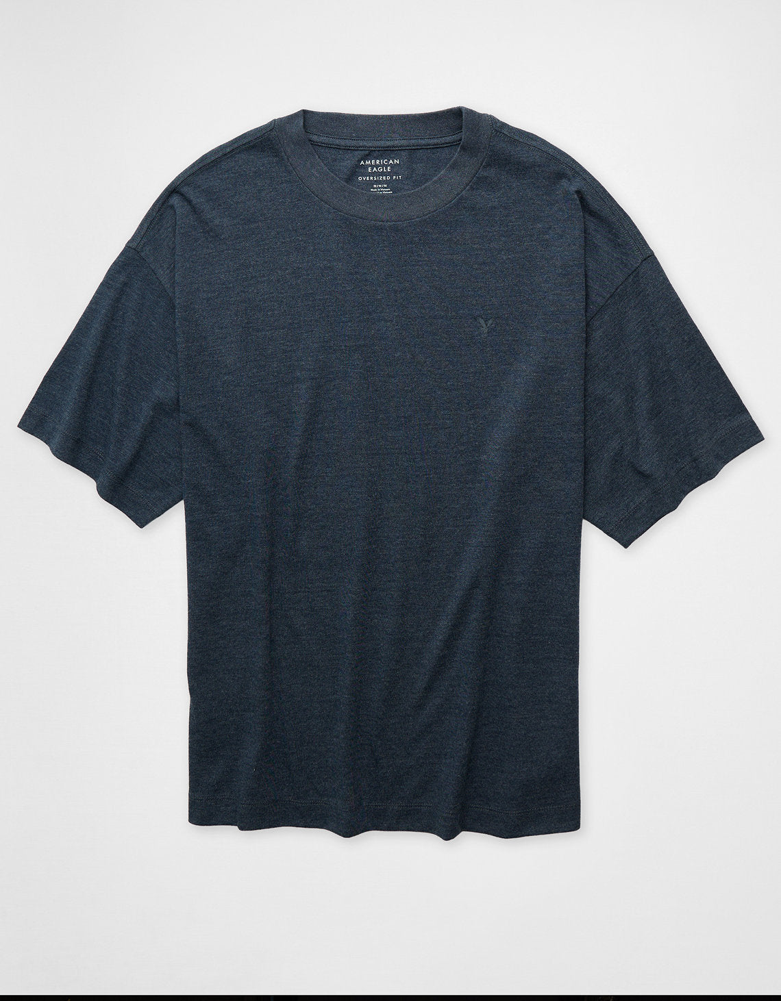 Camiseta de punto afelpado Ae Boxy - Azul 1164_4906_445_f
