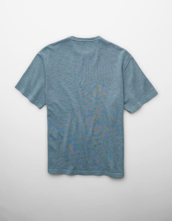 Camiseta Tejida Boxy Ae - Azul