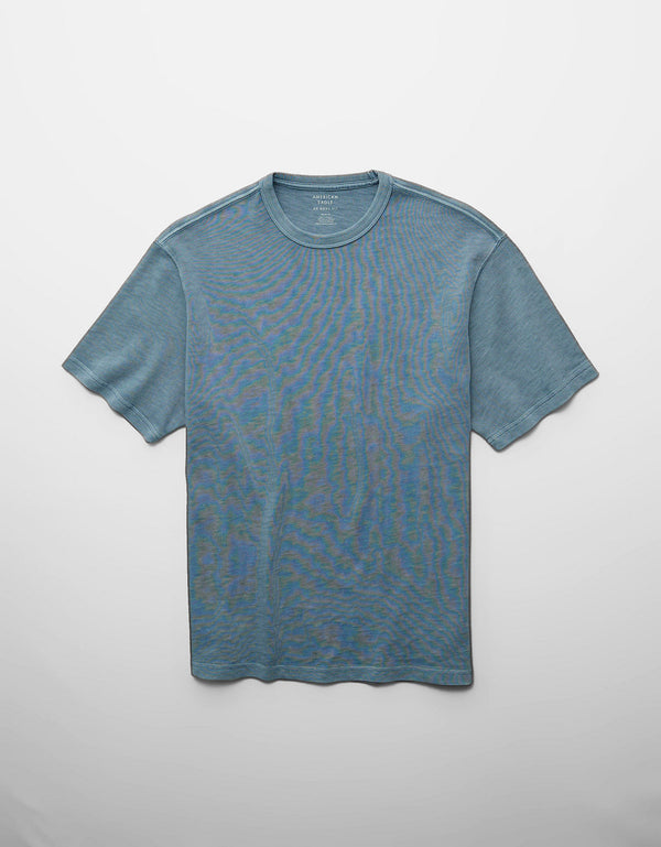 Camiseta Tejida Boxy Ae - Azul