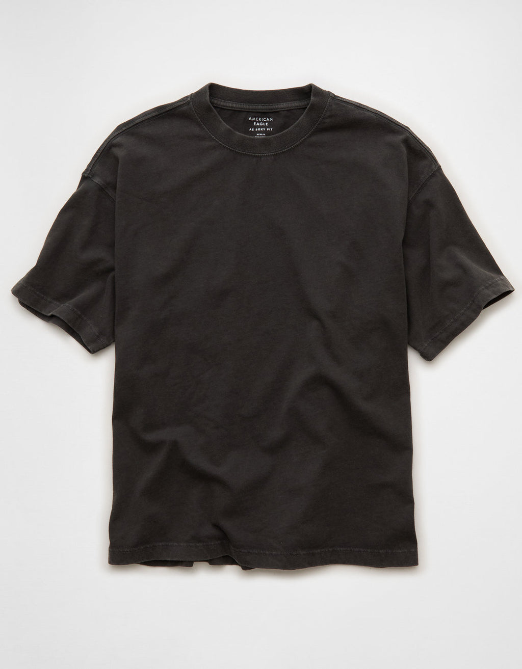 Camiseta Boxy fit afelpado Ae - Negro 1164_4999_094_f
