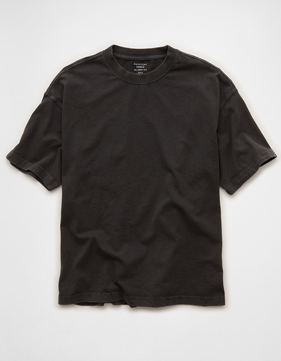 Camiseta Boxy fit afelpado Ae - Negro 1164_4999_094_f