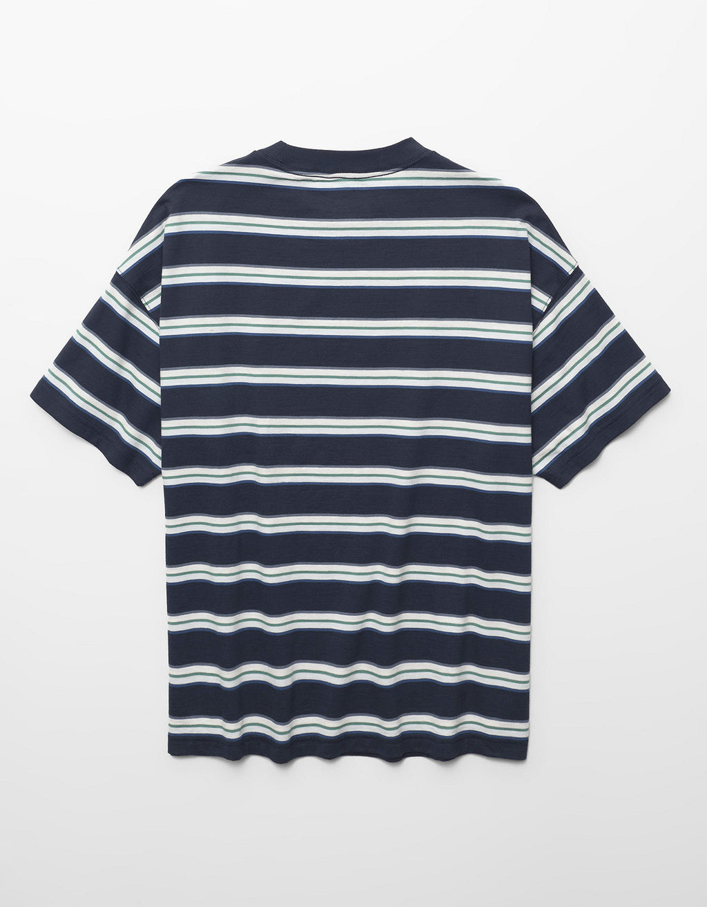 Camiseta Texturizada Relajada de Tejido Grueso Ae - Azul 1164_5327_410_b