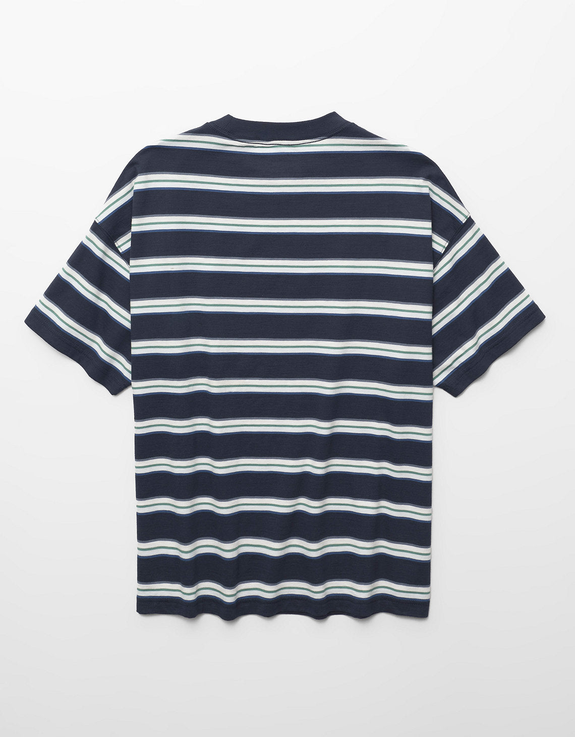 Camiseta Texturizada Relajada de Tejido Grueso Ae - Azul 1164_5327_410_b