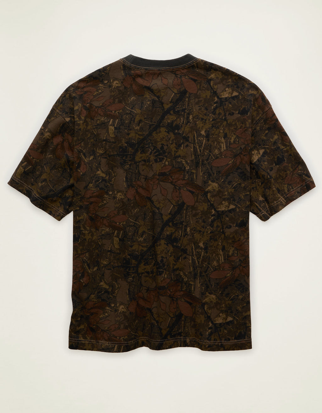 Camiseta de ajuste cuadrado de jersey afelpado de Ae. - Verde 1164_5344_342_b