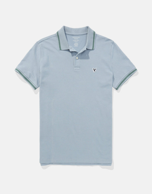 Camiseta tipo polo de piqué de hombre AE - Generico