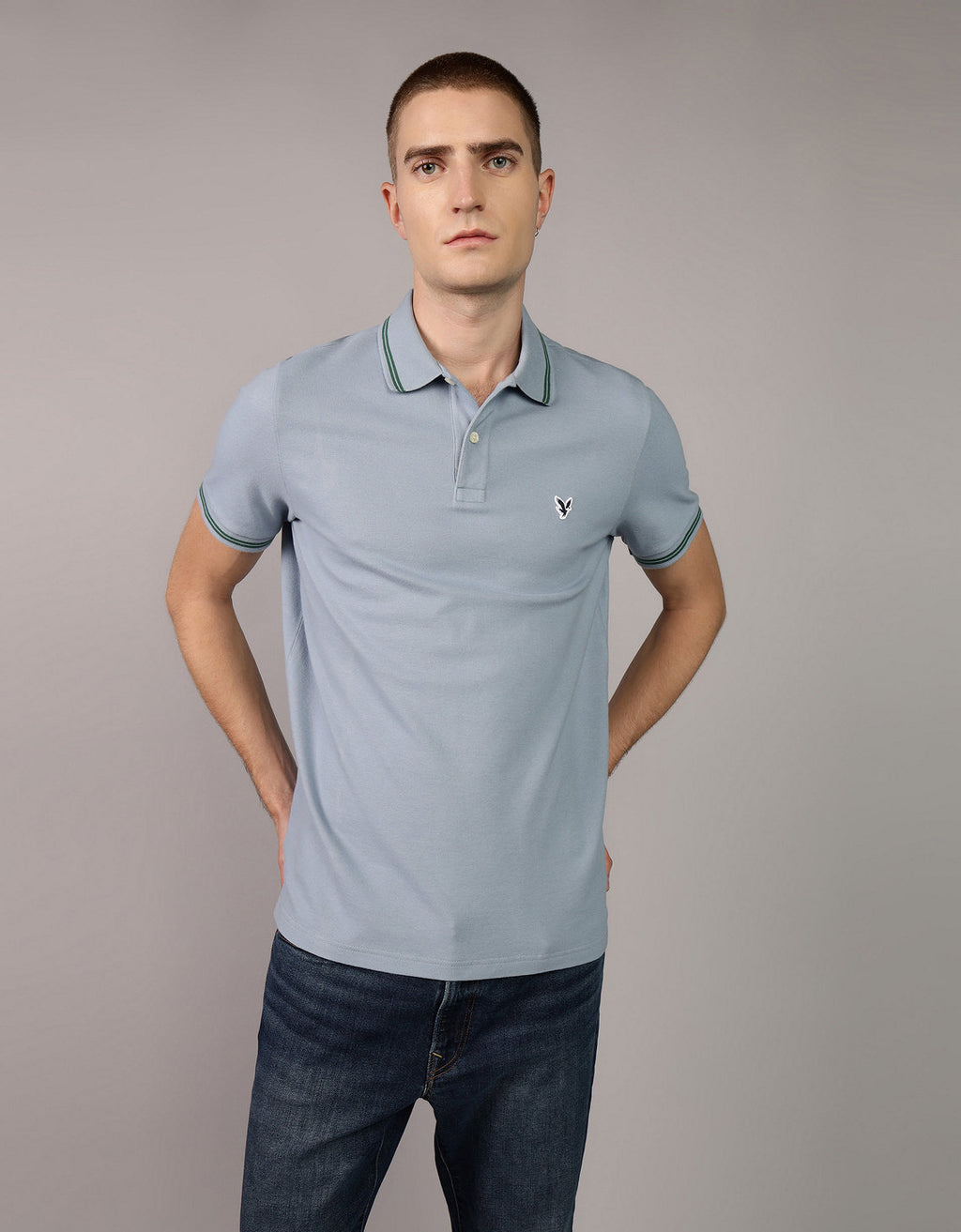 Camiseta tipo polo de piqué de hombre AE - Generico 1165_3656_871_of